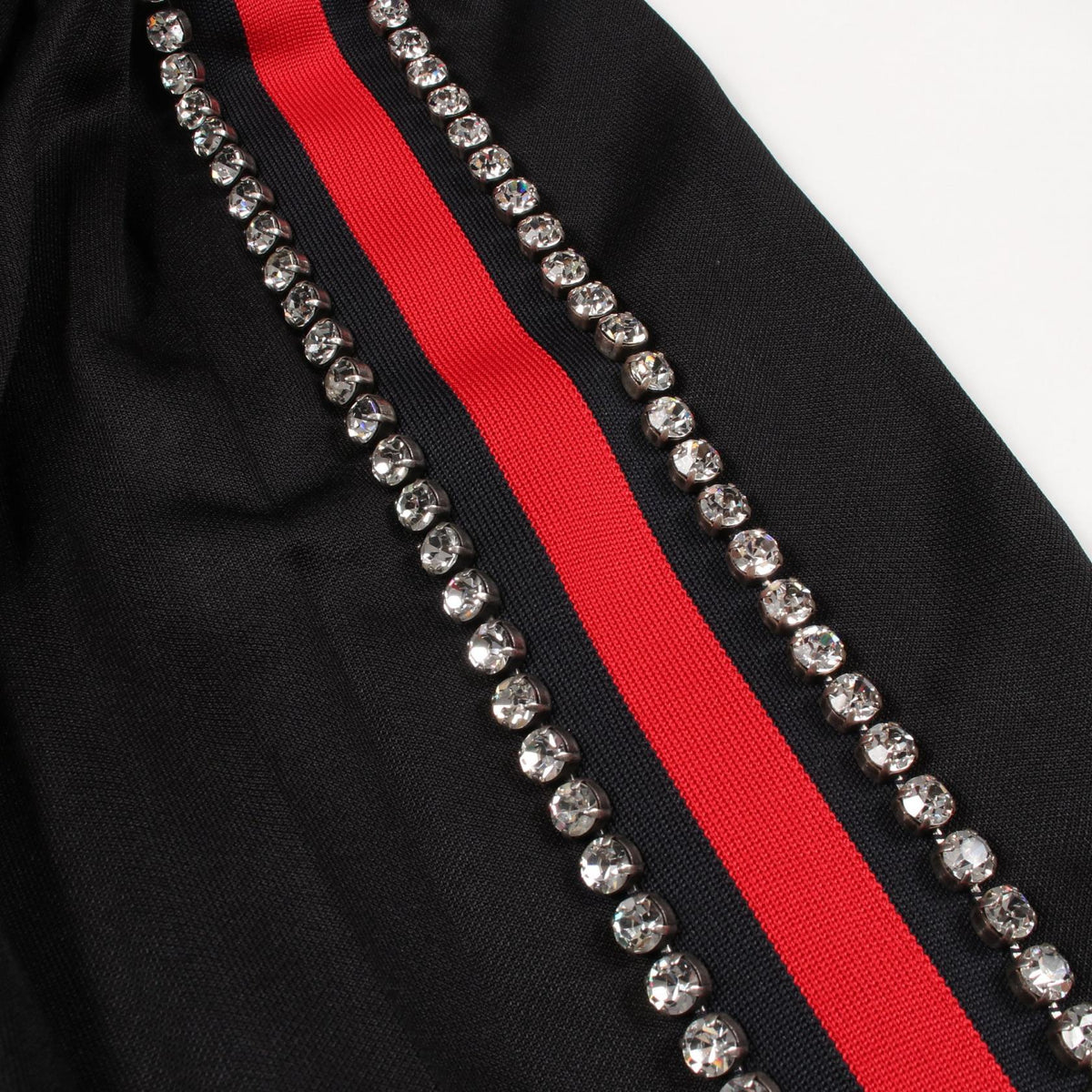 GUCCI Sideline Bijou Pleated Jersey Midi Skirt Size M
