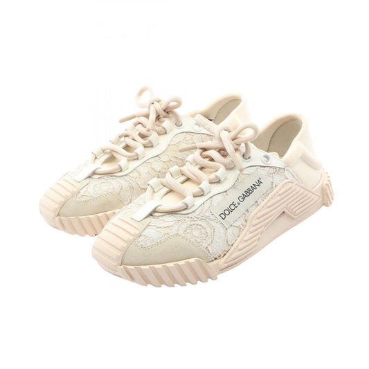 DOLCE & GABBANA NS1 Lace Fabric Sneakers Size 38