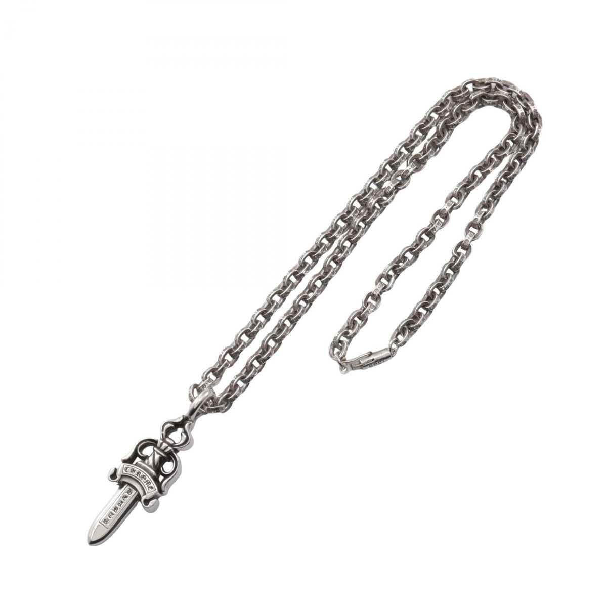 CHROME HEARTS Double Dagger Paperchain Necklace