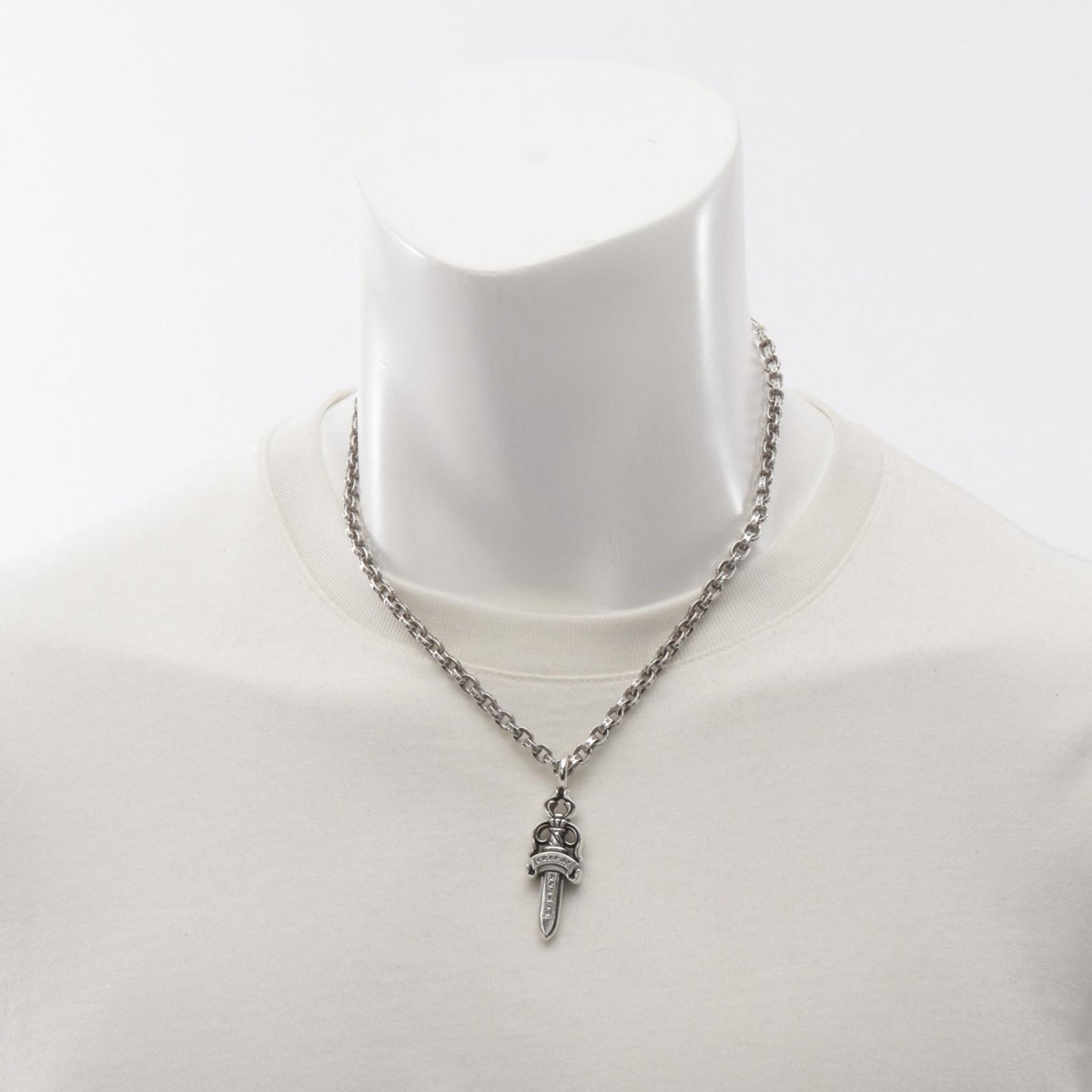 CHROME HEARTS Double Dagger Paperchain Necklace