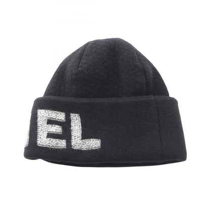 CHANEL Logo Wool Cashmere Knit Hat