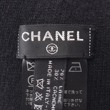 CHANEL Logo Wool Cashmere Knit Hat