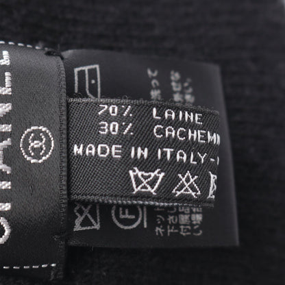 CHANEL Logo Wool Cashmere Knit Hat