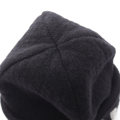 CHANEL Logo Wool Cashmere Knit Hat