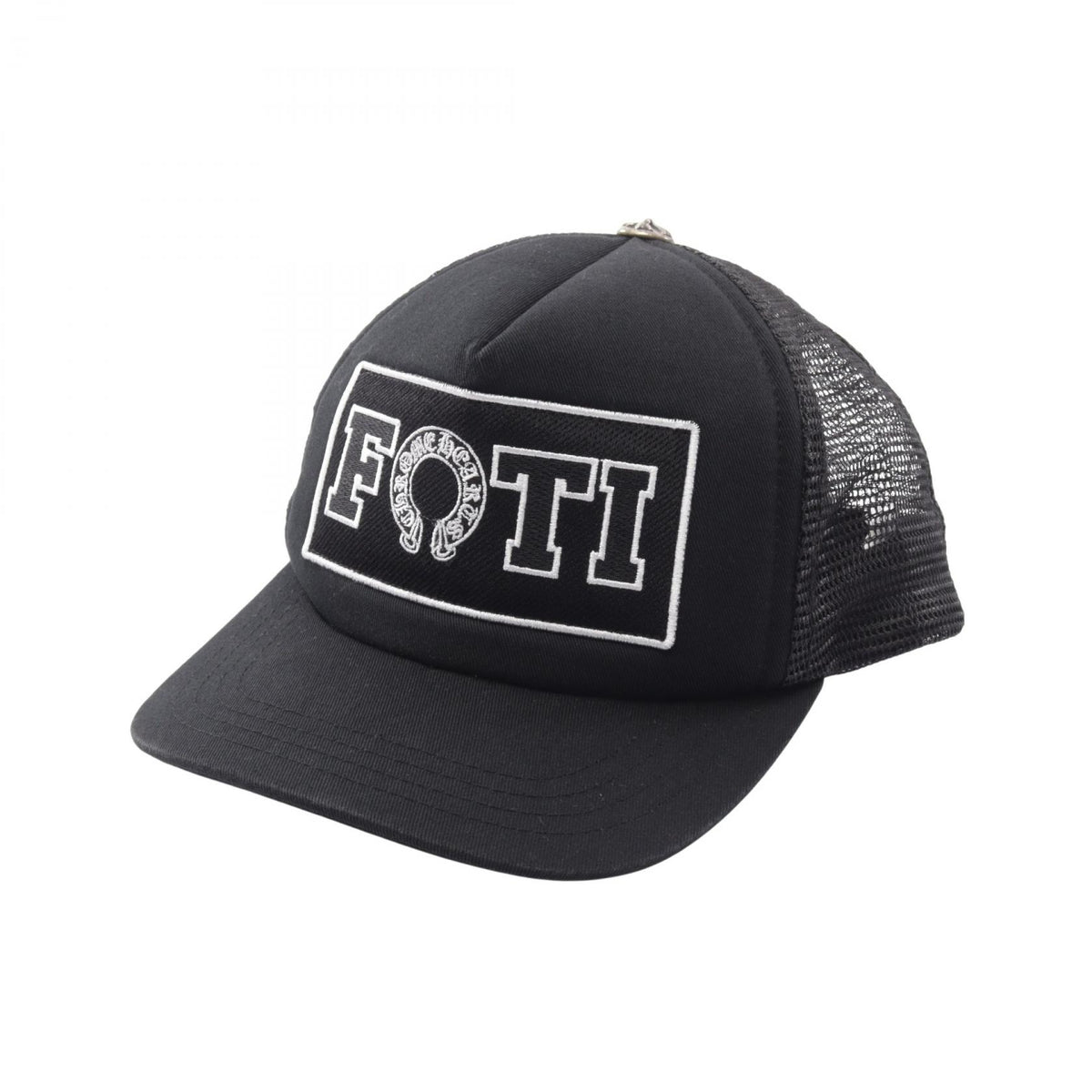 CHROME HEARTS Foti Horseshoe Trucker Cap Black Size ONE SIZE