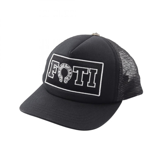 CHROME HEARTS Foti Horseshoe Trucker Cap Black Size ONE SIZE