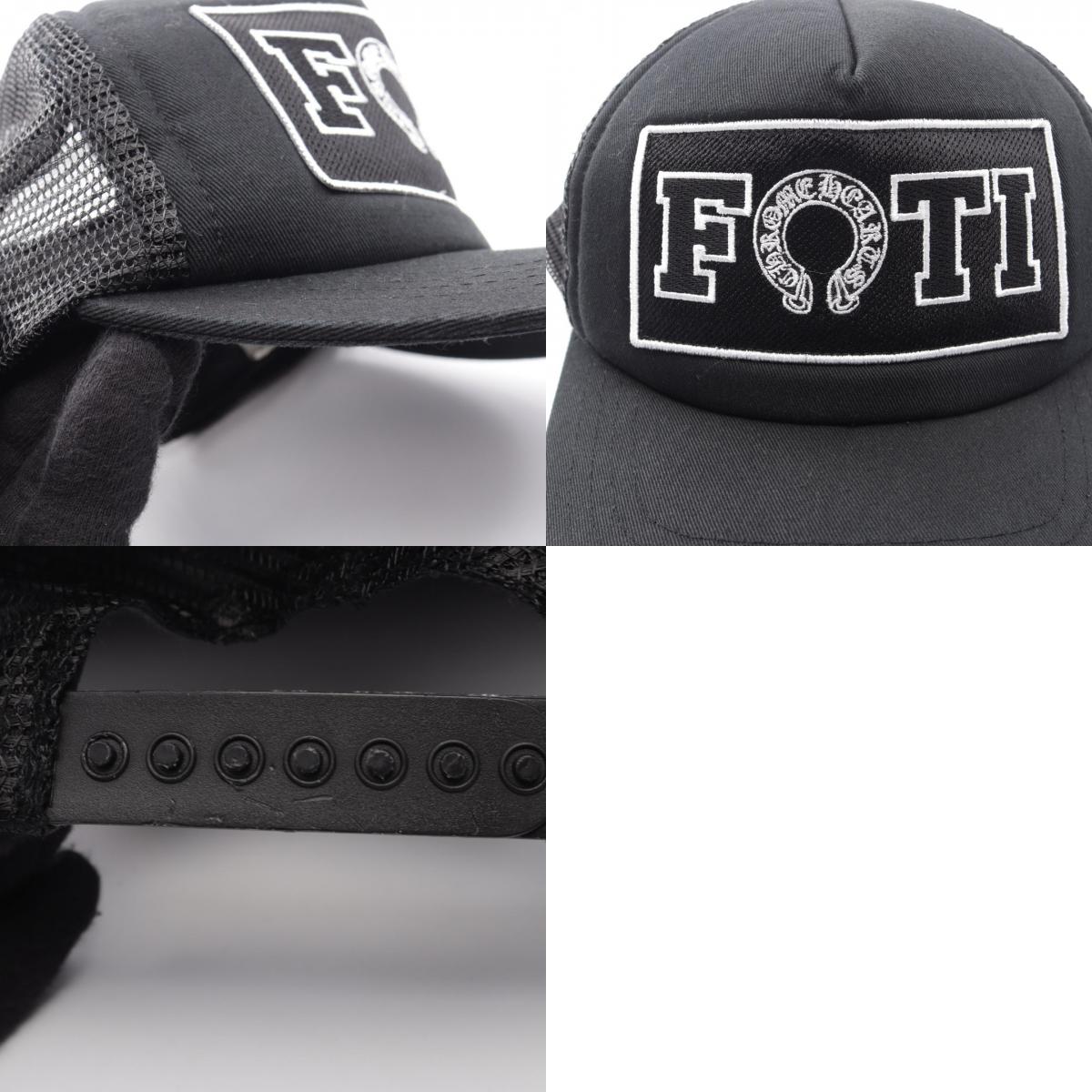 CHROME HEARTS Foti Horseshoe Trucker Cap Black Size ONE SIZE