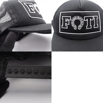 CHROME HEARTS Foti Horseshoe Trucker Cap Black Size ONE SIZE