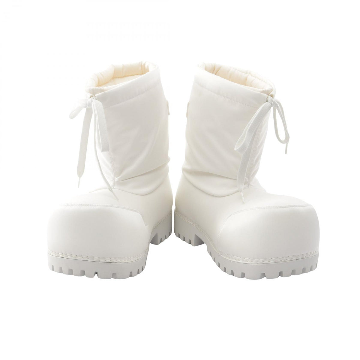 BALENCIAGA ALASKA Fabric Low Boots White Size 37