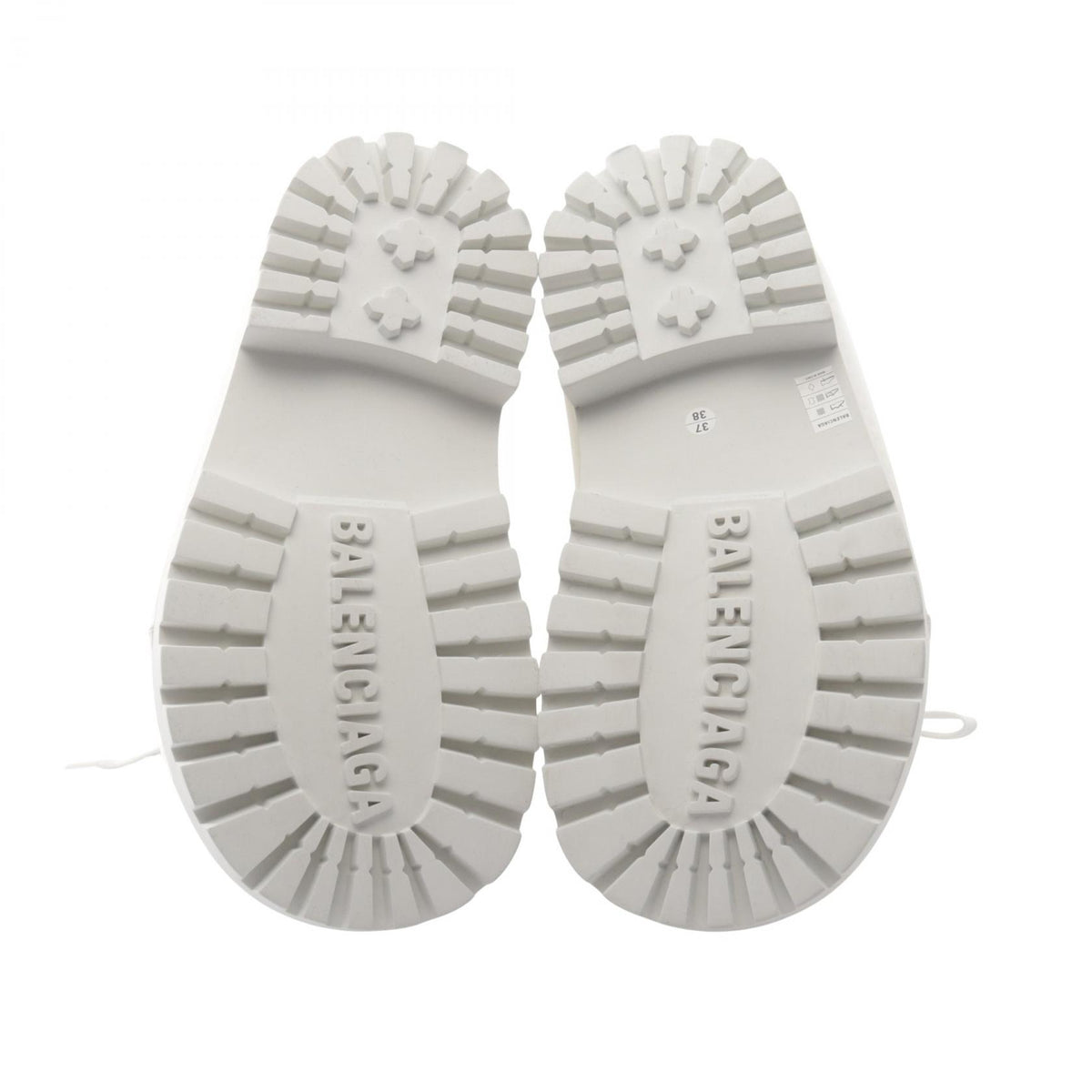 BALENCIAGA ALASKA Fabric Low Boots White Size 37
