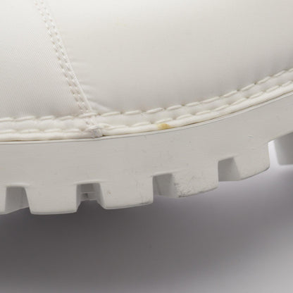 BALENCIAGA ALASKA Fabric Low Boots White Size 37