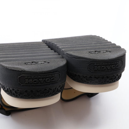 COACH Rainey Rubber Sandals Beige Black Size US 7