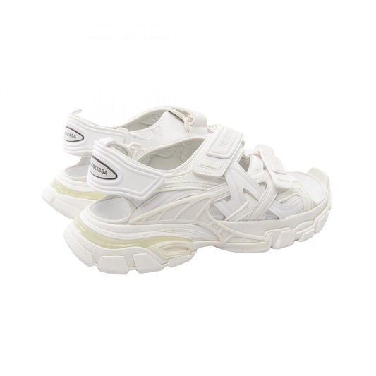 BALENCIAGA TRACK Leather Sandals White Size 27cm