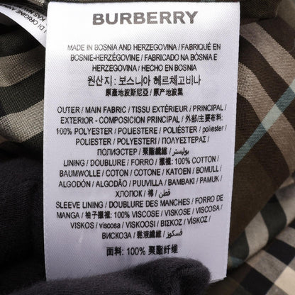 BURBERRY Kempton Short Nova Check Trench Coat Beige Size UK6