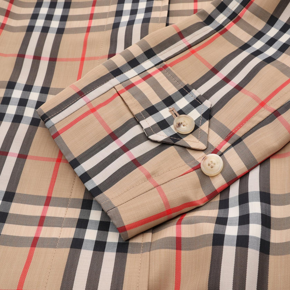 BURBERRY Kempton Short Nova Check Trench Coat Beige Size UK6