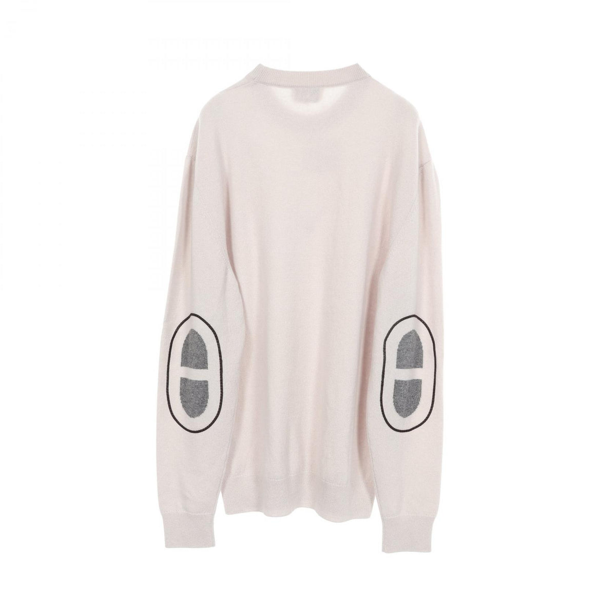 HERMES Maillon Chaîne d'Ancre Cashmere Sweater Gray Size XL