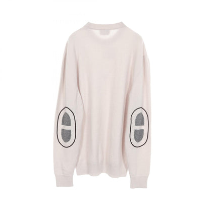 HERMES Maillon Chaîne d'Ancre Cashmere Sweater Gray Size XL