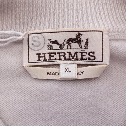 HERMES Maillon Chaîne d'Ancre Cashmere Sweater Gray Size XL