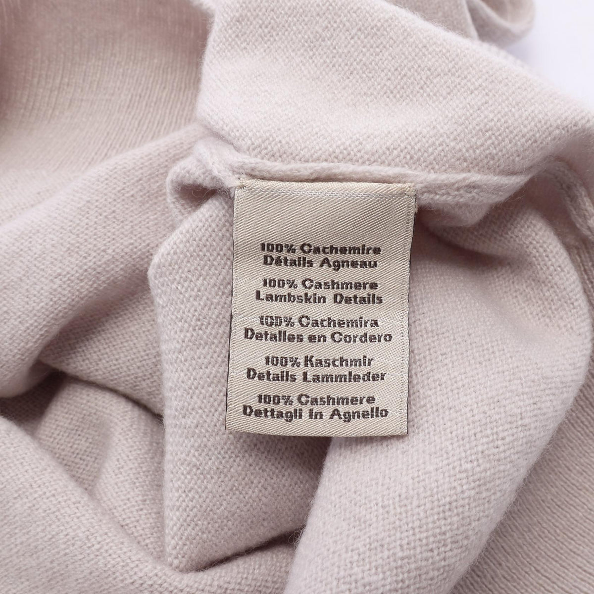 HERMES Maillon Chaîne d'Ancre Cashmere Sweater Gray Size XL