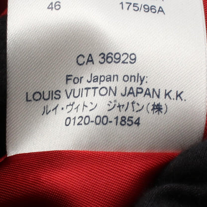 LOUIS VUITTON Double Leather Vest Black Size 36