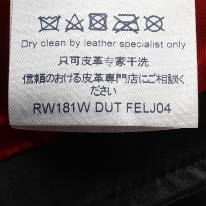 LOUIS VUITTON Double Leather Vest Black Size 36