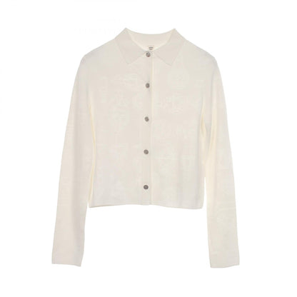 HERMES Ferronnerie Rayon Nylon Cardigan Size 38