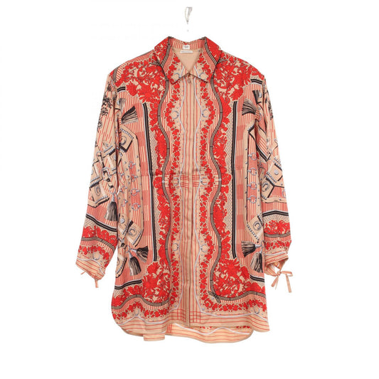 HERMES Aux Champs en Fleurs RayeH Drawstring Ring Size 38