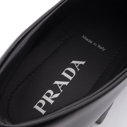 PRADA Black Monolith Triangle Leather Loafers Size 38.5