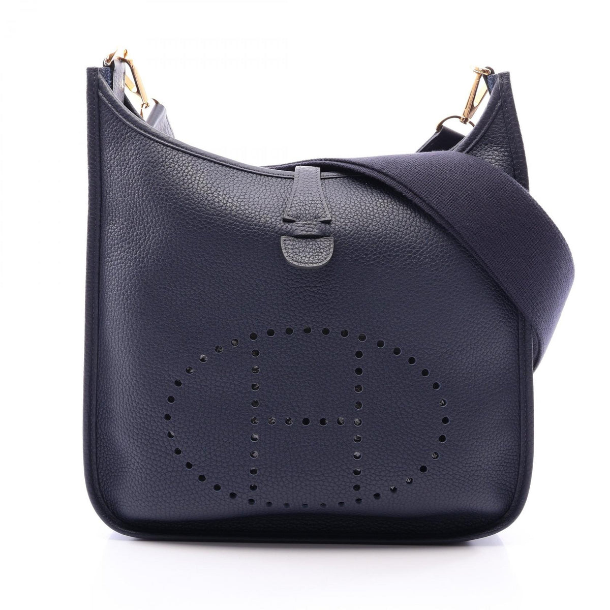 HERMES Evelyne III PM Bleu Shoulder Bag