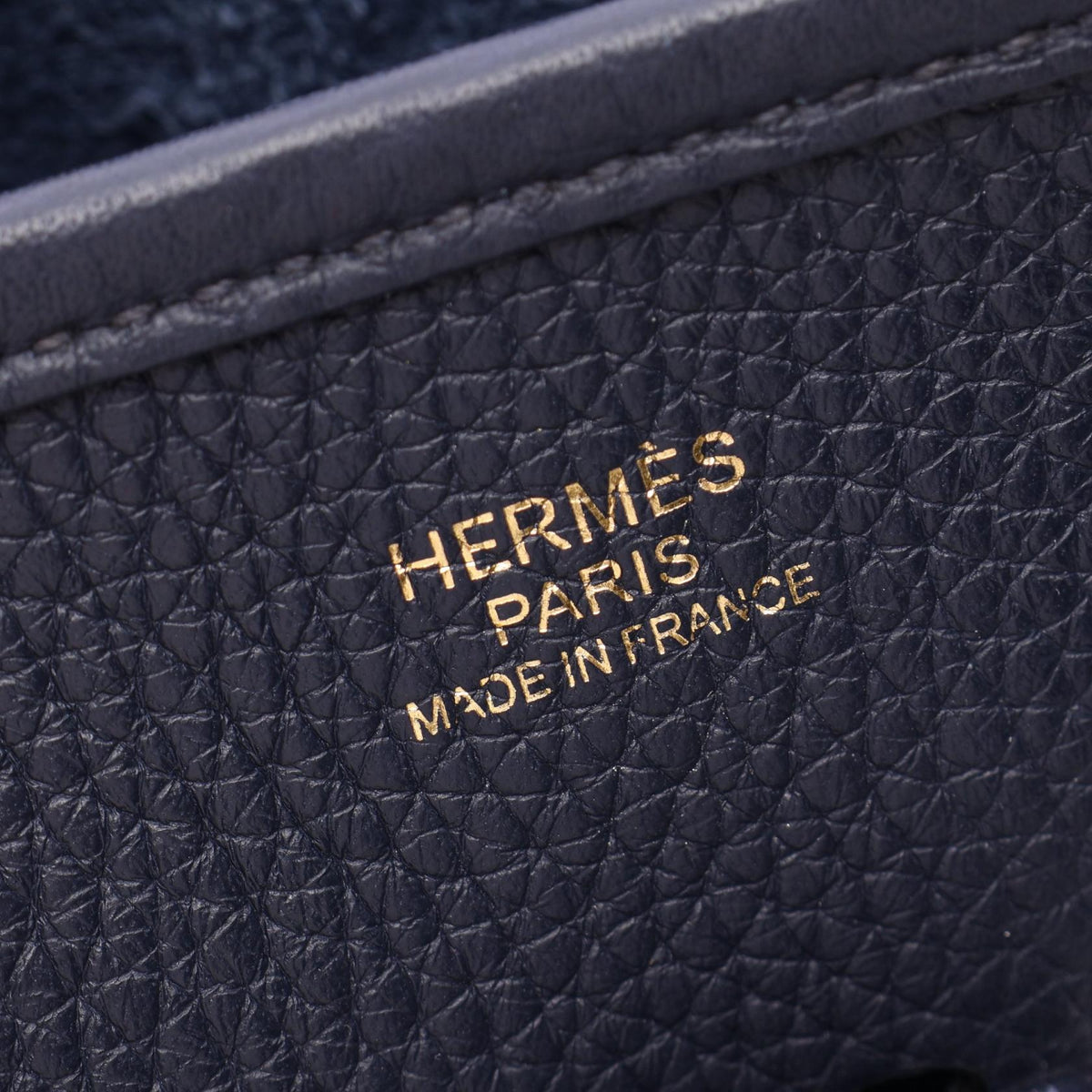 HERMES Evelyne III PM Bleu Shoulder Bag