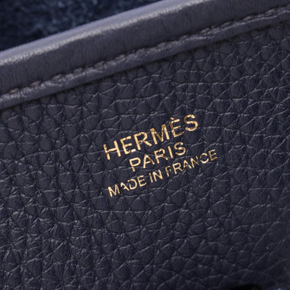 HERMES Evelyne III PM Bleu Shoulder Bag