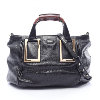 Chloe Ethel 2-Way Leather Handbag Black