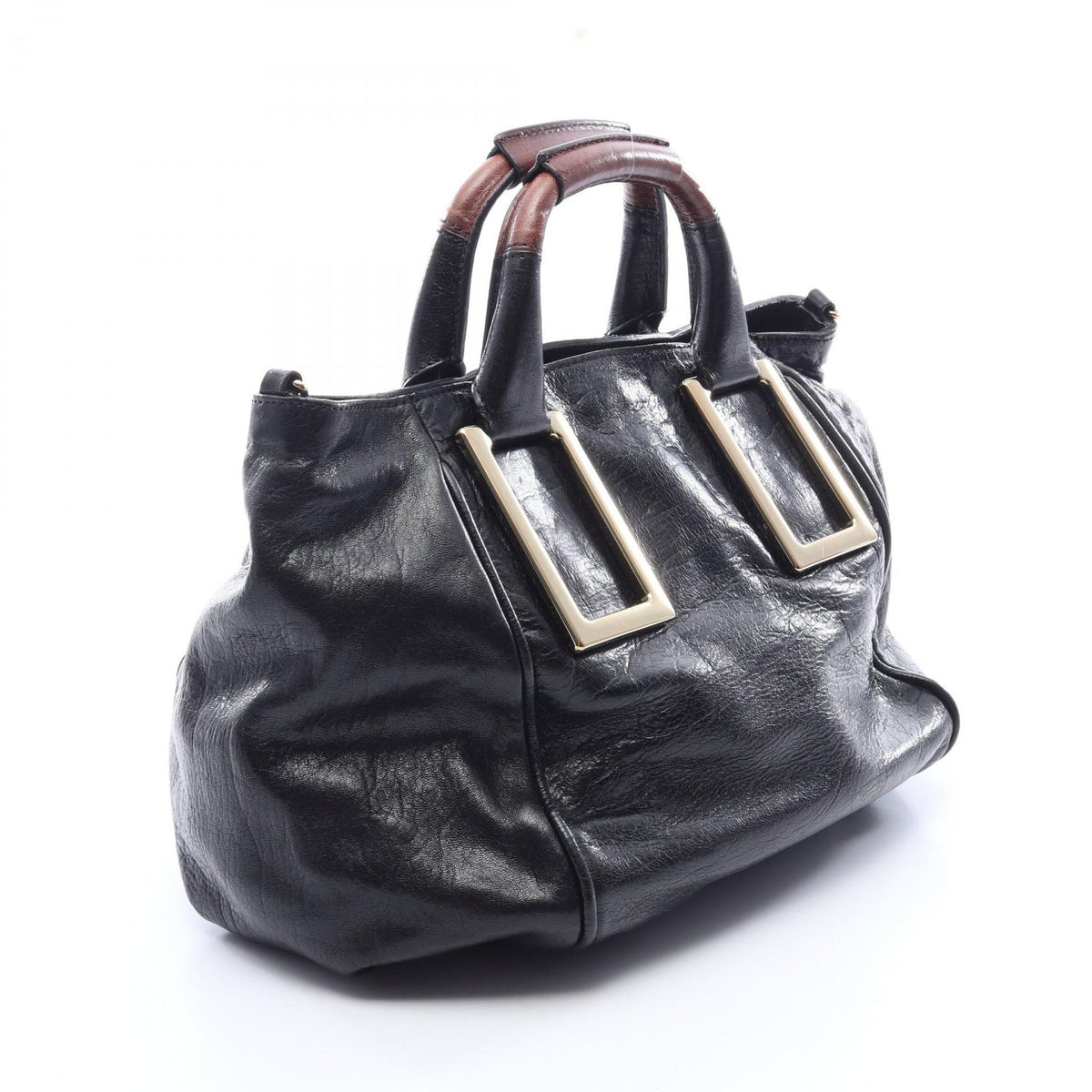 Chloe Ethel 2-Way Leather Handbag Black