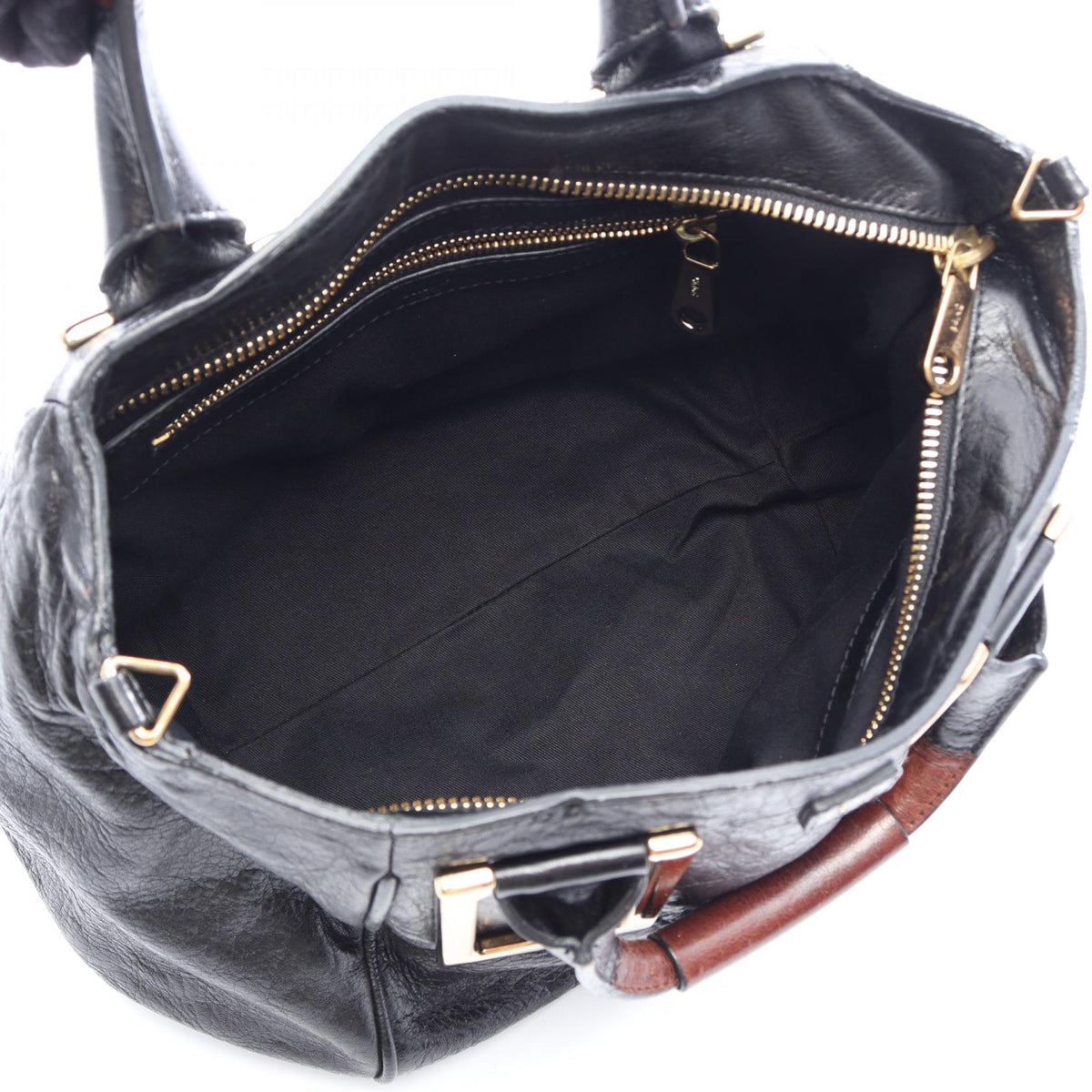 Chloe Ethel 2-Way Leather Handbag Black