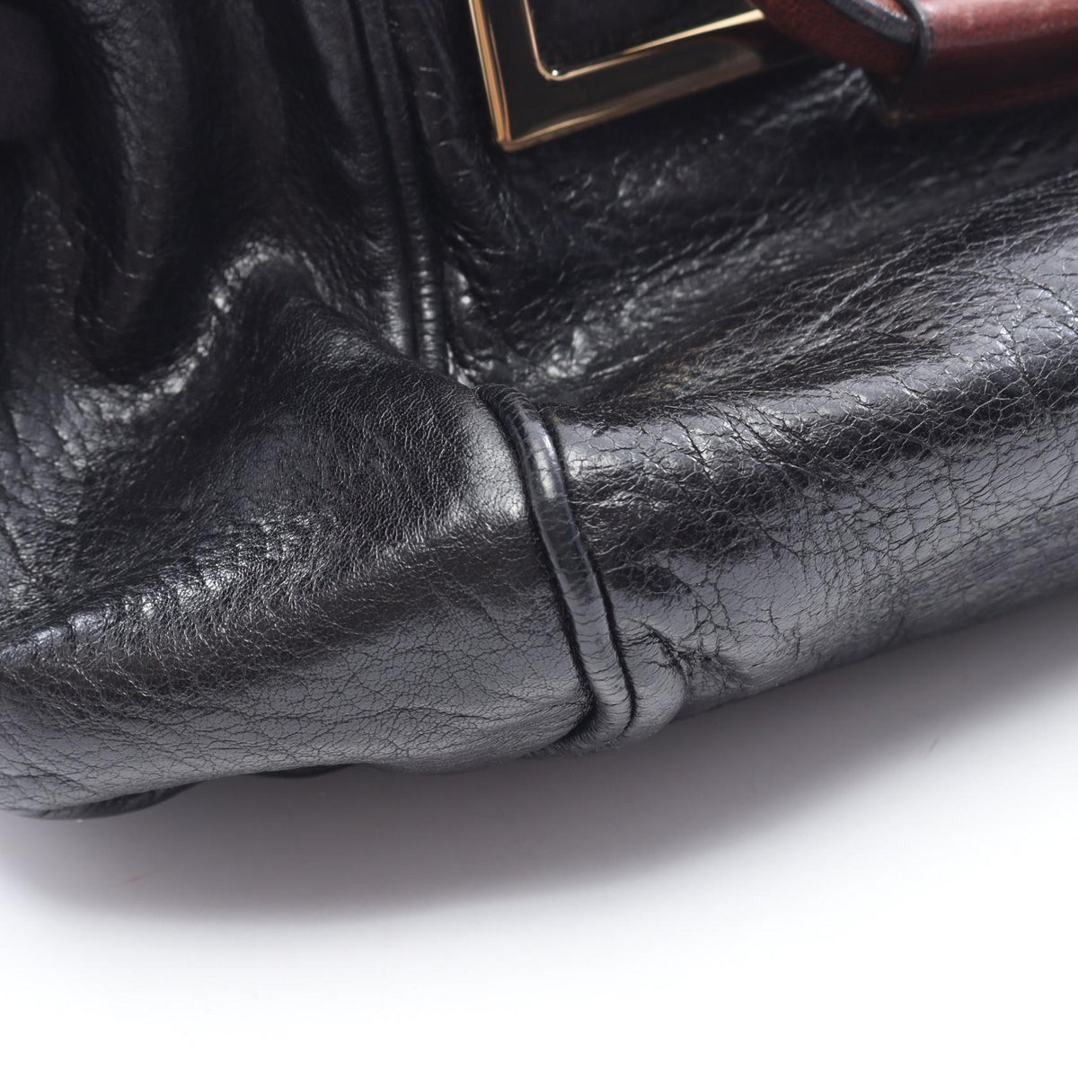 Chloe Ethel 2-Way Leather Handbag Black