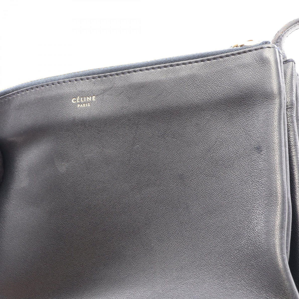 CELINE Trio Small Leather Shoulder Bag