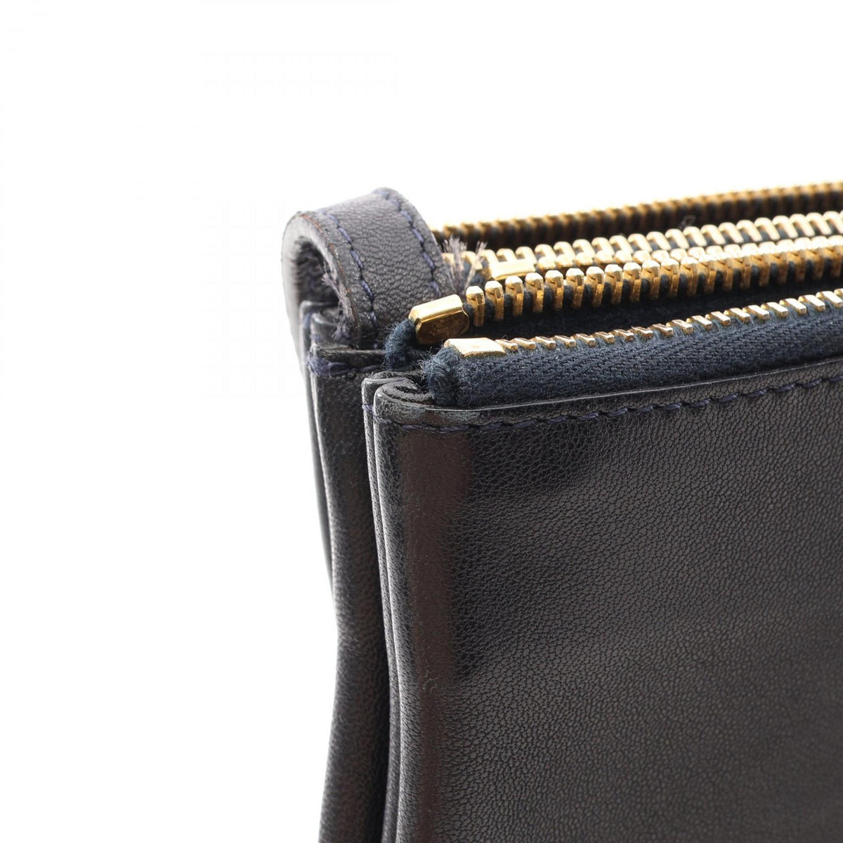 CELINE Trio Small Leather Shoulder Bag
