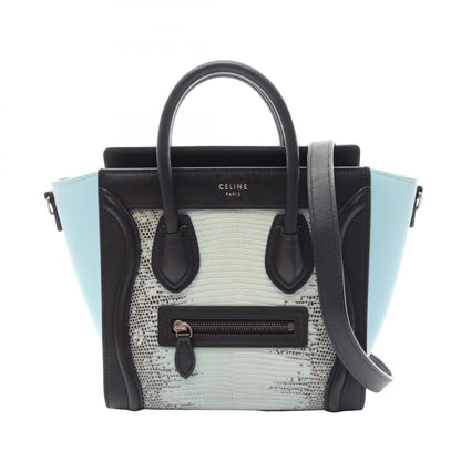 CELINE Luggage Nano Shopper Handbag Blue