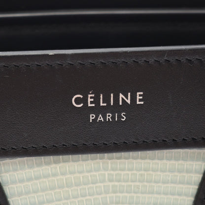 CELINE Luggage Nano Shopper Handbag Blue