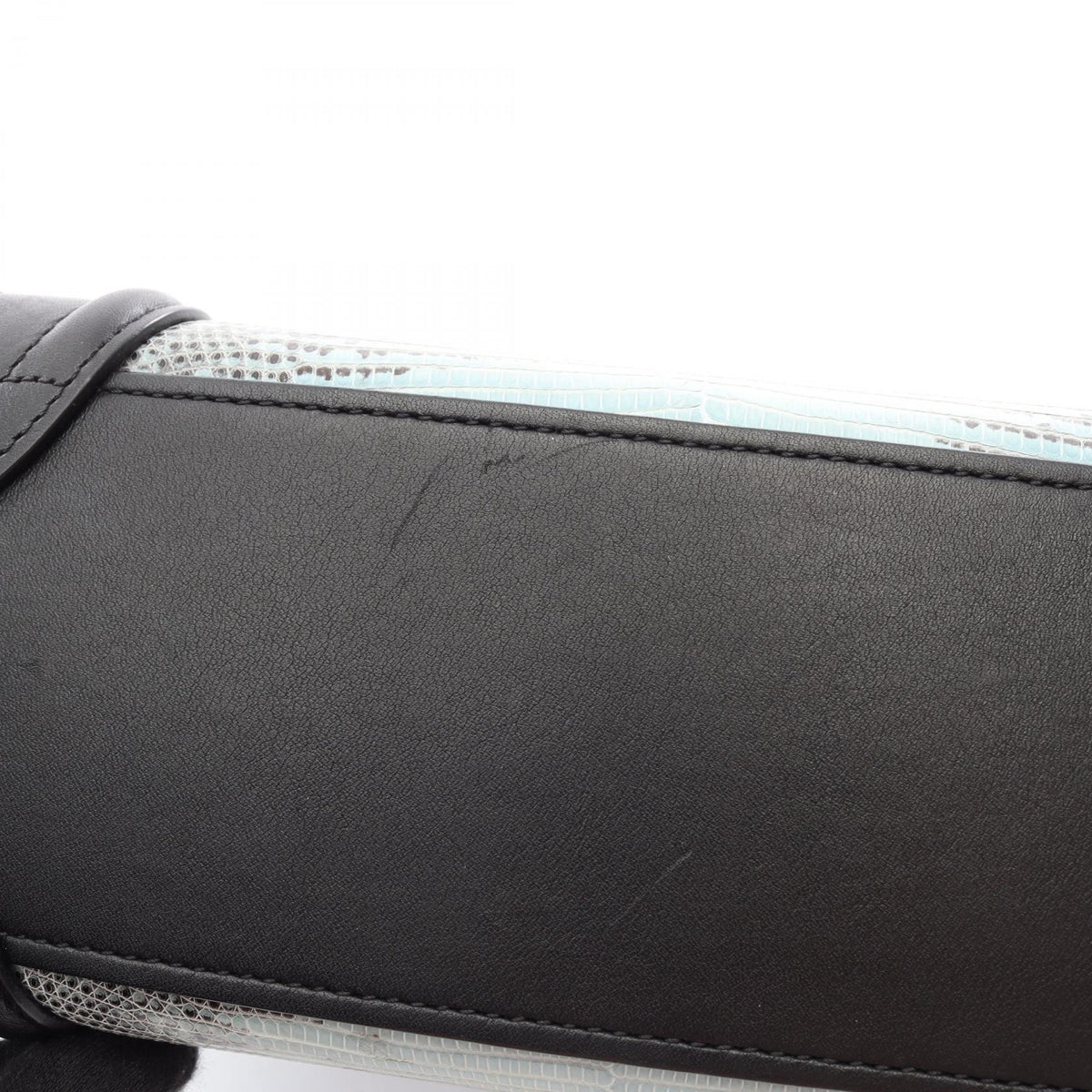 CELINE Luggage Nano Shopper Handbag Blue