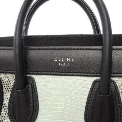 CELINE Luggage Nano Shopper Handbag Blue