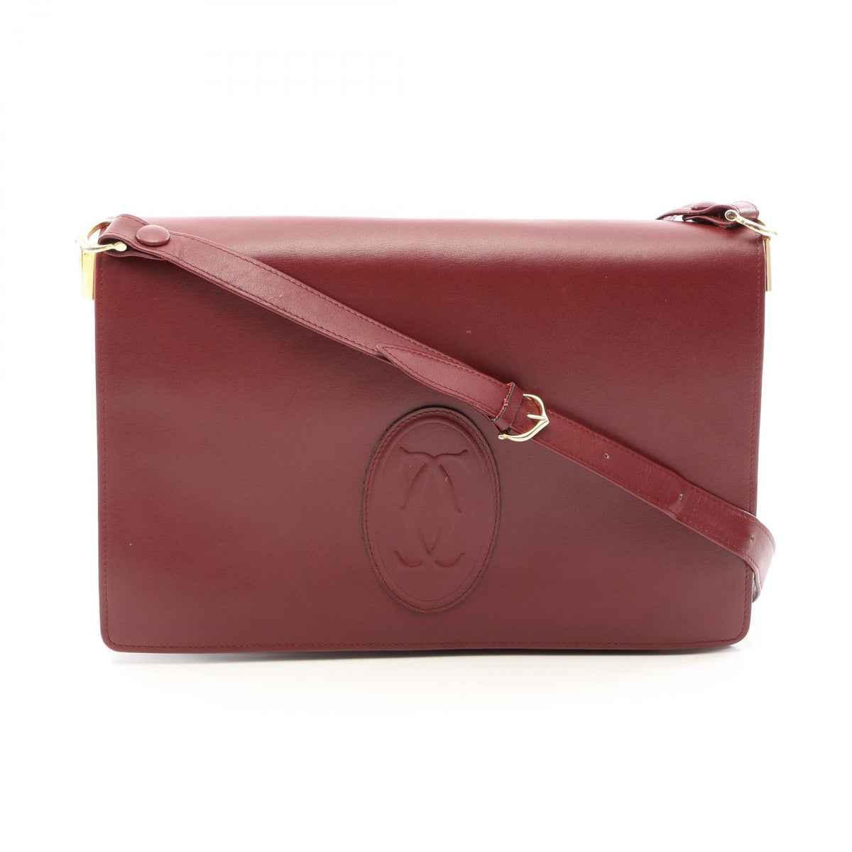 CARTIER Must Line Leather Bag Bordeaux
