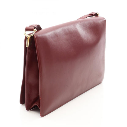 CARTIER Must Line Leather Bag Bordeaux
