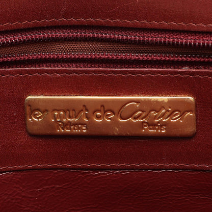 CARTIER Must Line Leather Bag Bordeaux