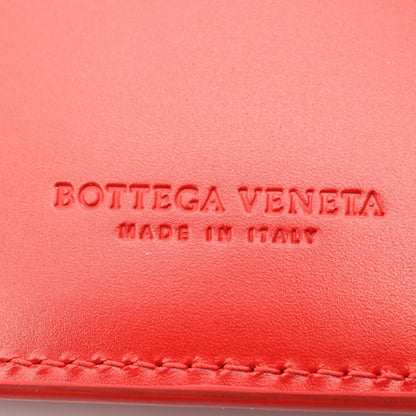 BOTTEGA VENETA Leather Clutch Bag Red