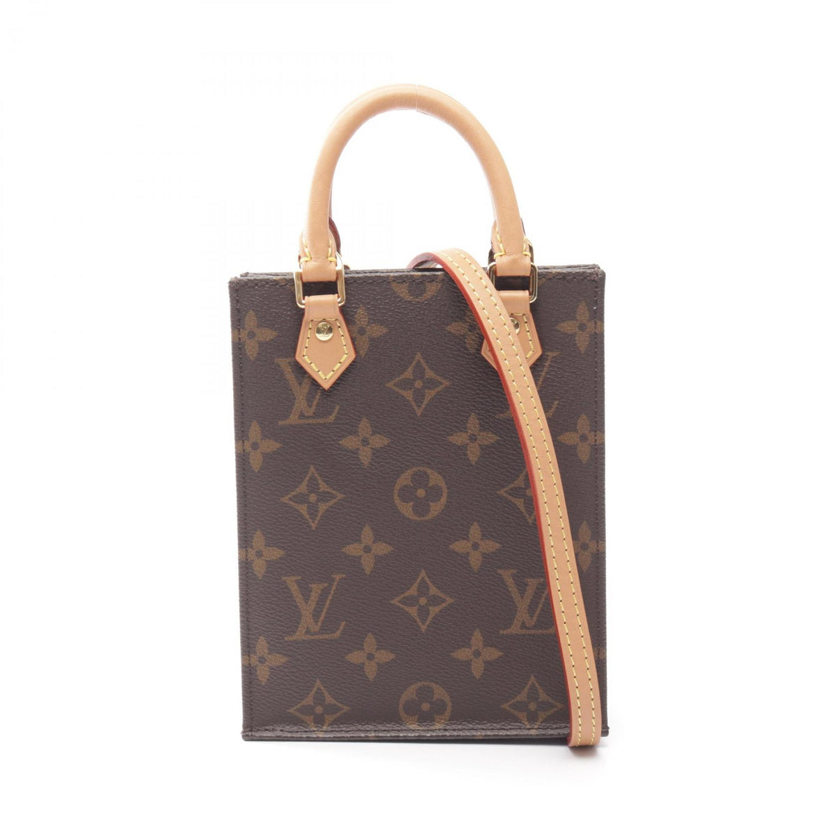 LOUIS VUITTON Petite Sac Plat 2WAY Handbag