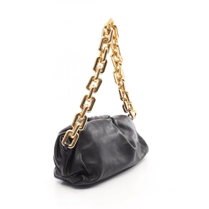 BOTTEGA VENETA The Chain Black Leather Shoulder Bag