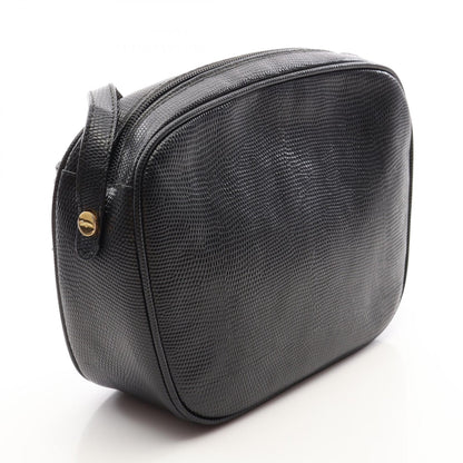 Salvatore Ferragamo Vara Lizard Bag Black