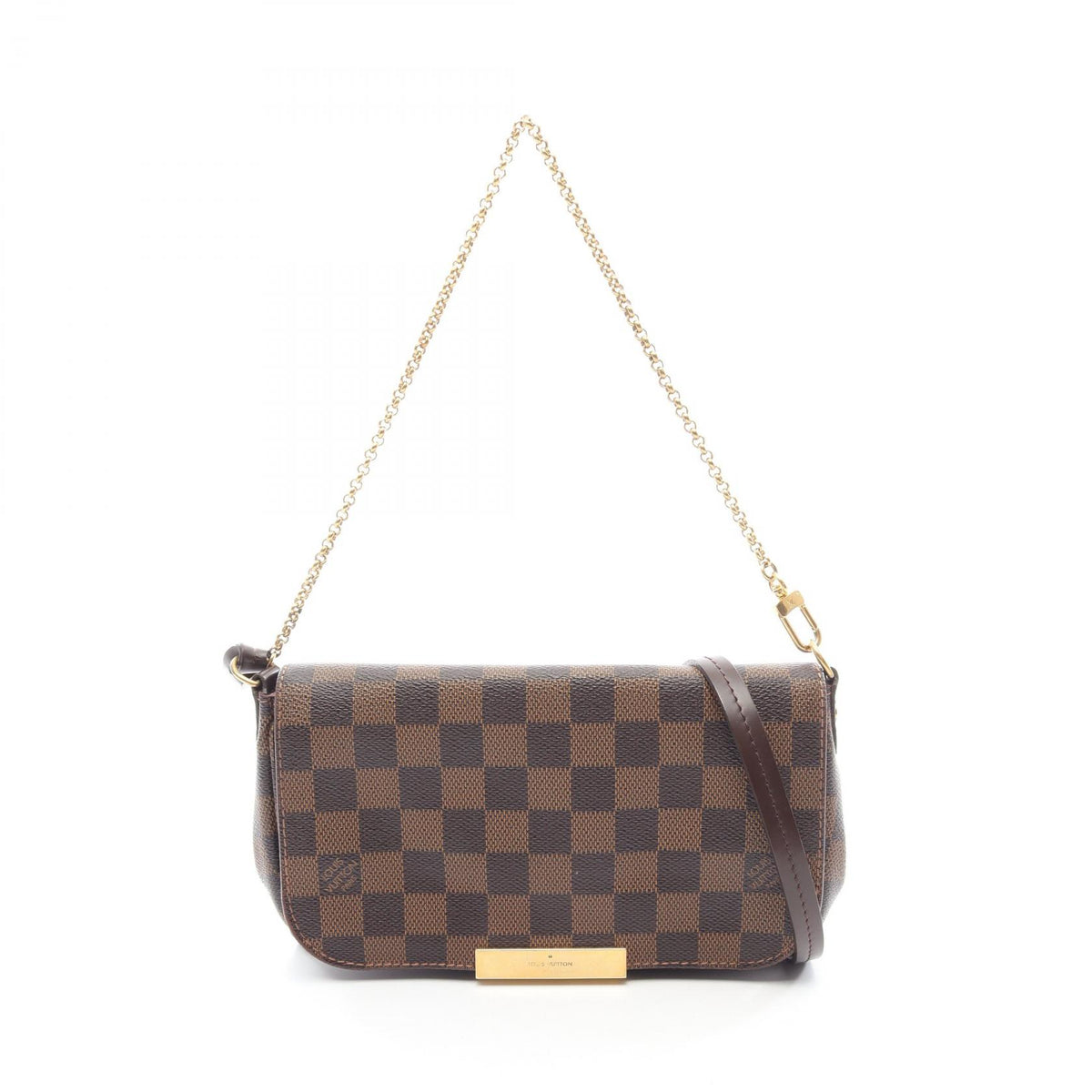 LOUIS VUITTON Favorite PM Handbag Brown