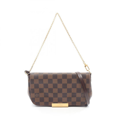 LOUIS VUITTON Favorite PM Handbag Brown